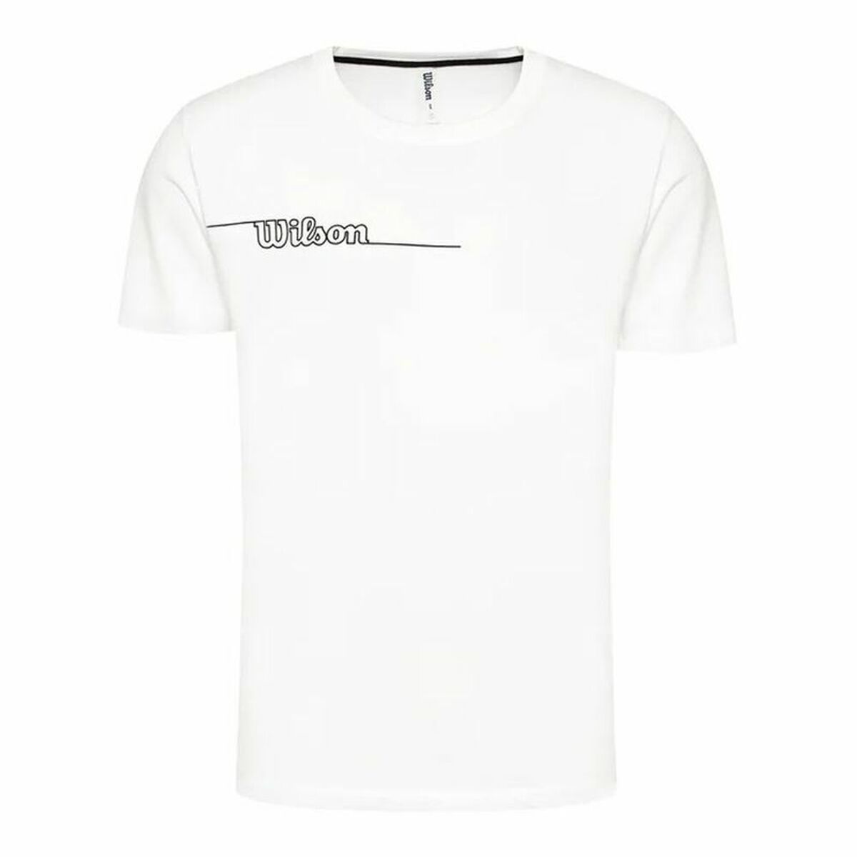 Short-sleeve Sports T-shirt Wilson Team II Teach White/S