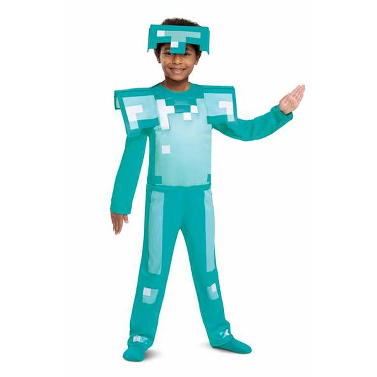 Costume for Children Minecraft Armor Diamond 2 Pieces/7-8 Years