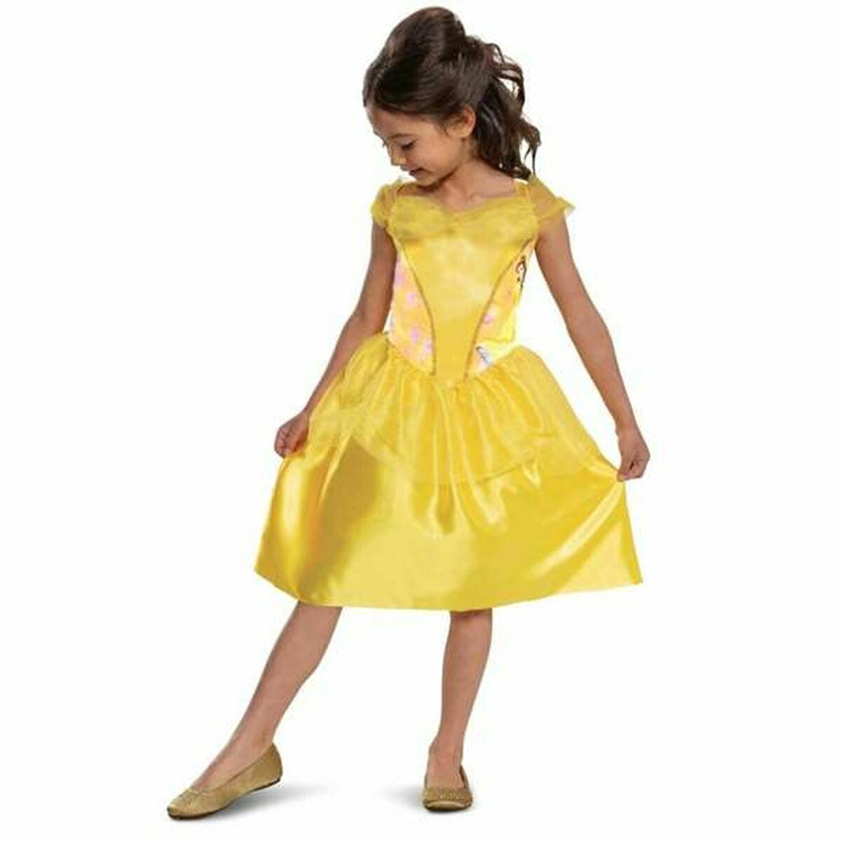 Costume for Children Disney Princess Bella Basic Plus Yellow/5-6 Years