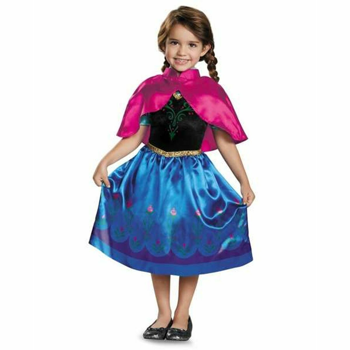 Costume for Children Frozen Anna 2 Pieces Blue/5-6 Years