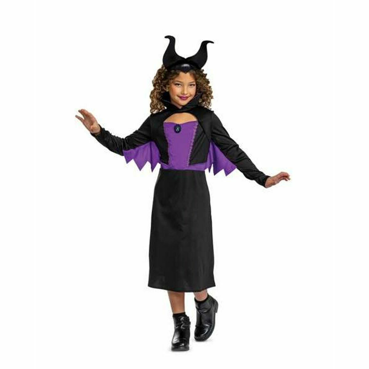 Costume for Children Disney Princess Malefica Classic Purple Headband 2 Pieces/5-6 Years
