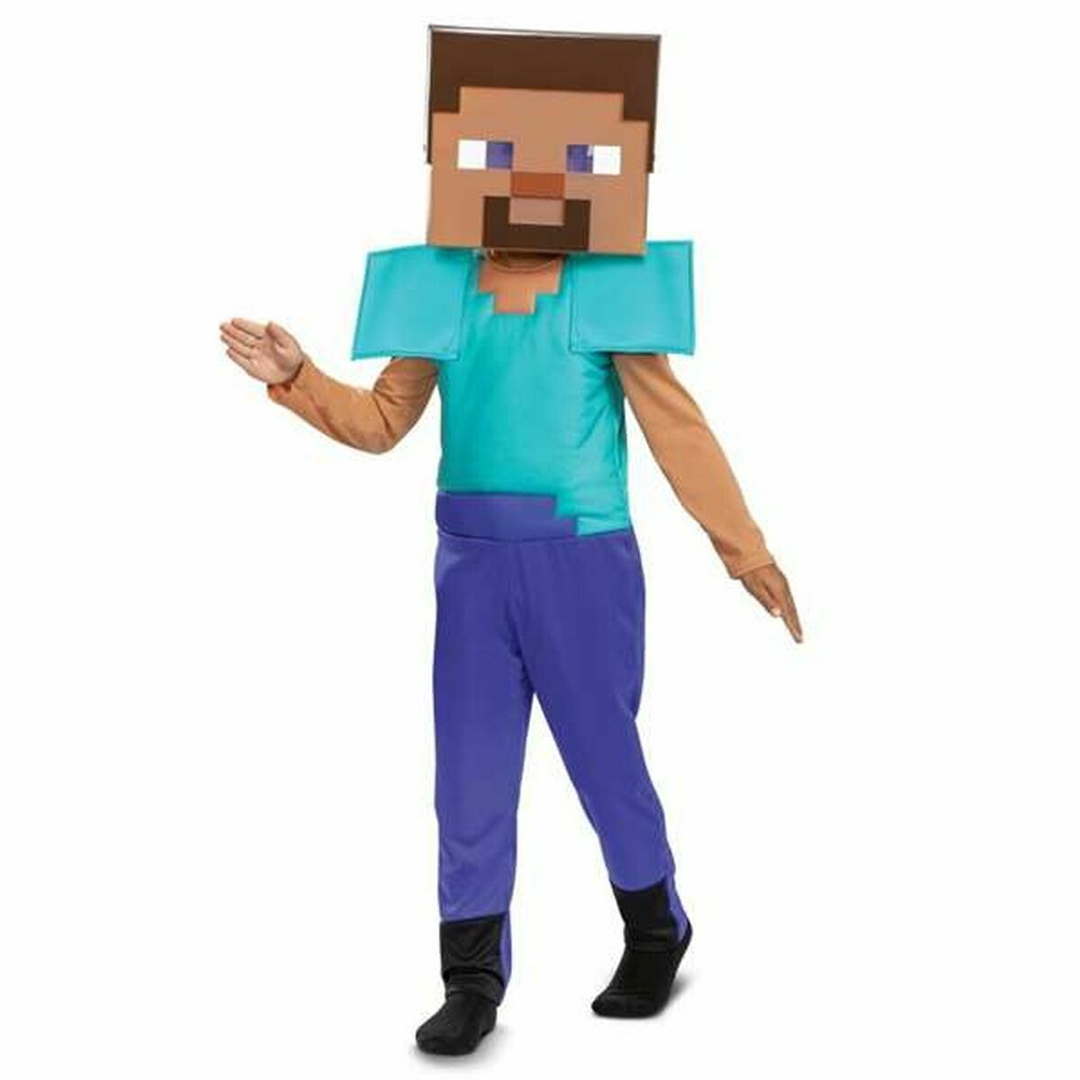 Costume for Children Minecraft Steve 2 Pieces/4-6 years