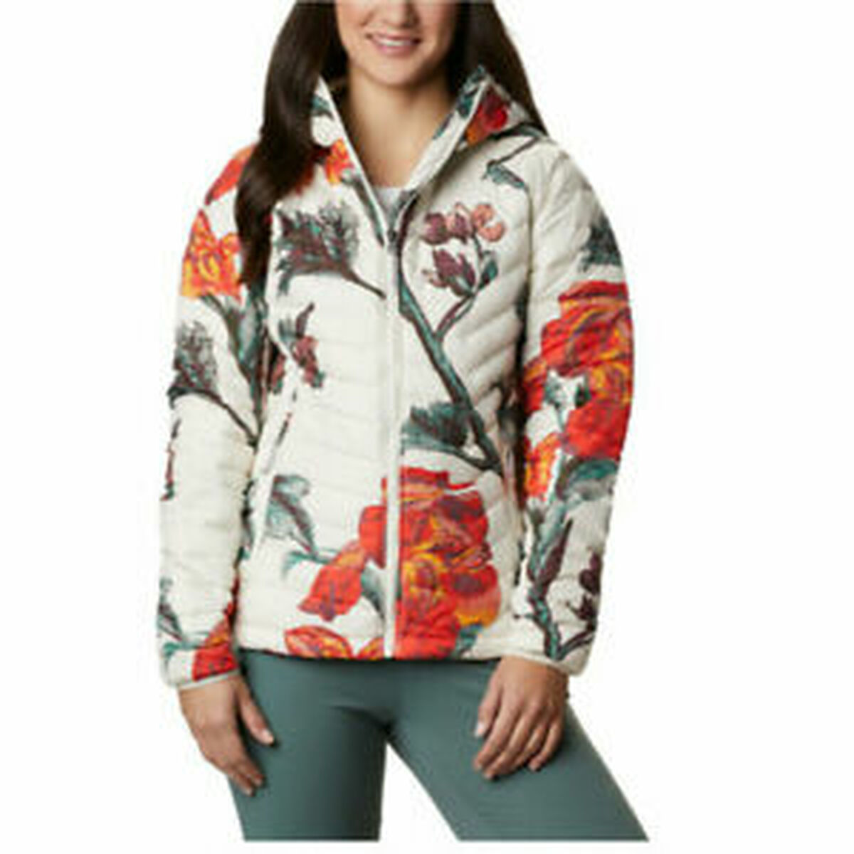 Women's Sports Jacket Columbia POWDER LITE WK1499-192 White/XS