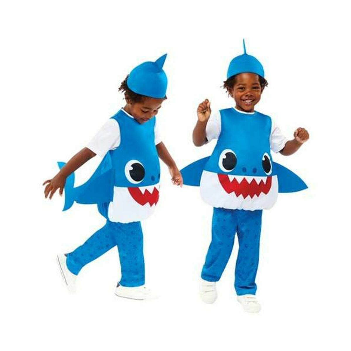 Costume for Children Baby Shark Blue 3 Pieces/2-3 Years