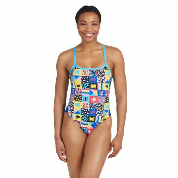 Women’s Bathing Costume Zoggs Sky Back E+ Blue/38