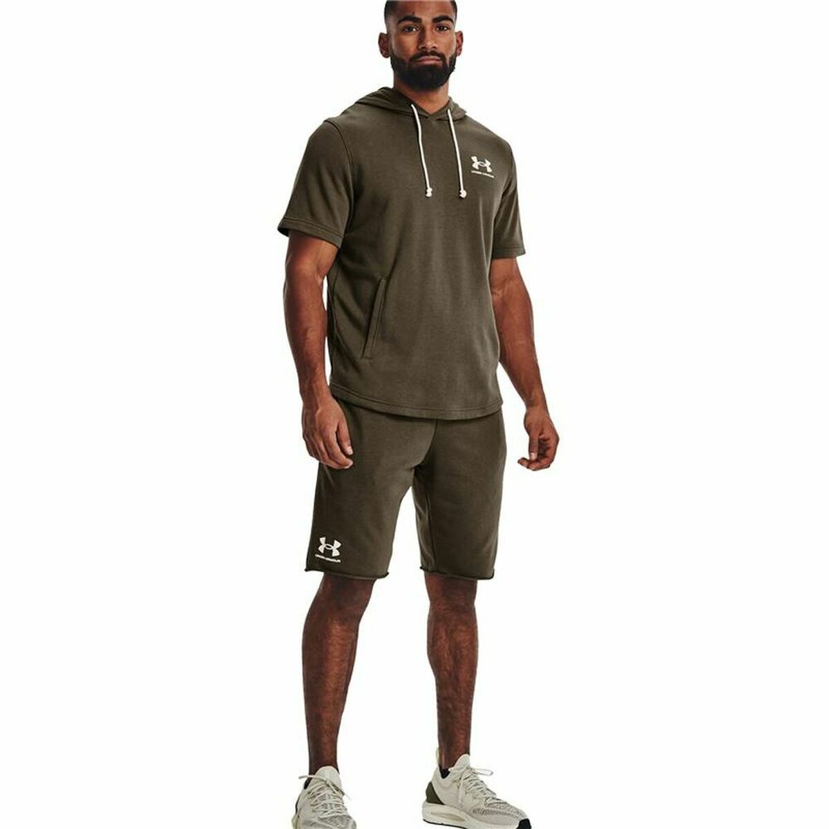 Adult Trousers Under Armour  Rival Terry Men Olive/S