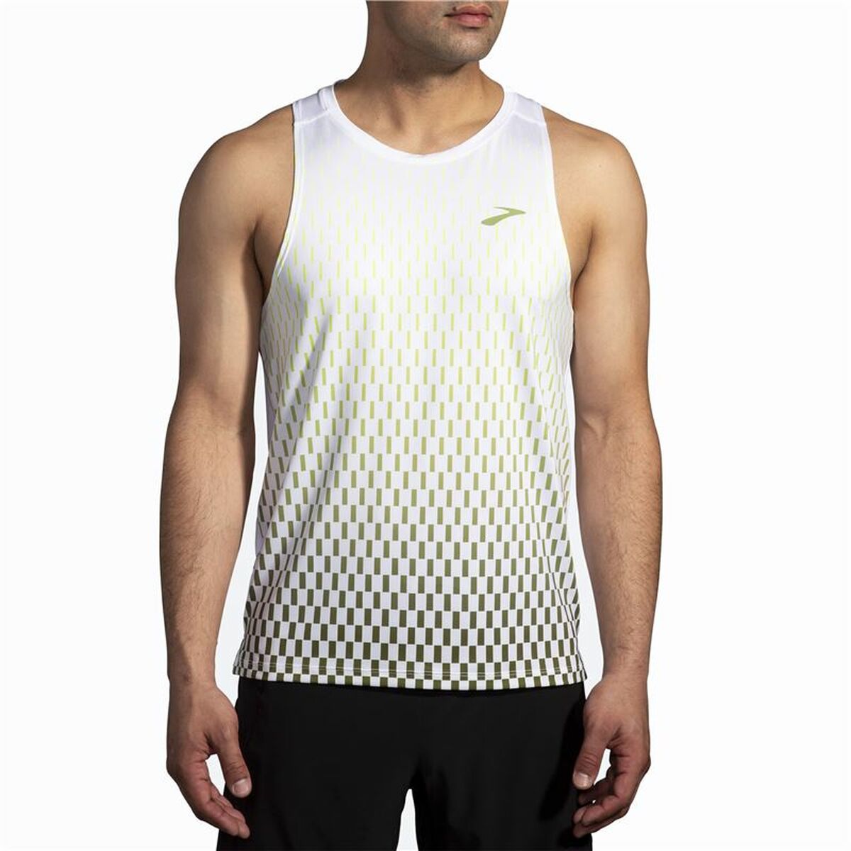 Men's Sleeveless T-shirt Brooks Atmosphere White/S