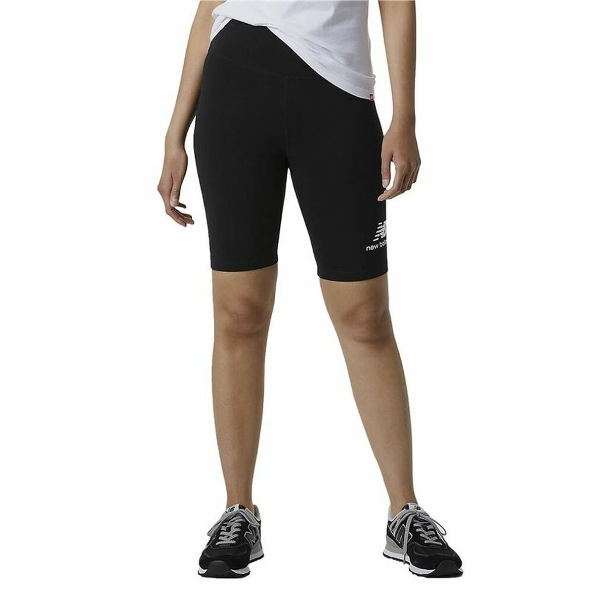 Sport leggings for Women New Balance Essentials Stacked Fitted Black/XS