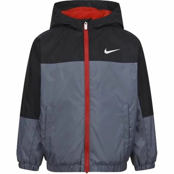 Children's Jacket Nike  Fleece Lined Grey/5-6 Years - Image 2