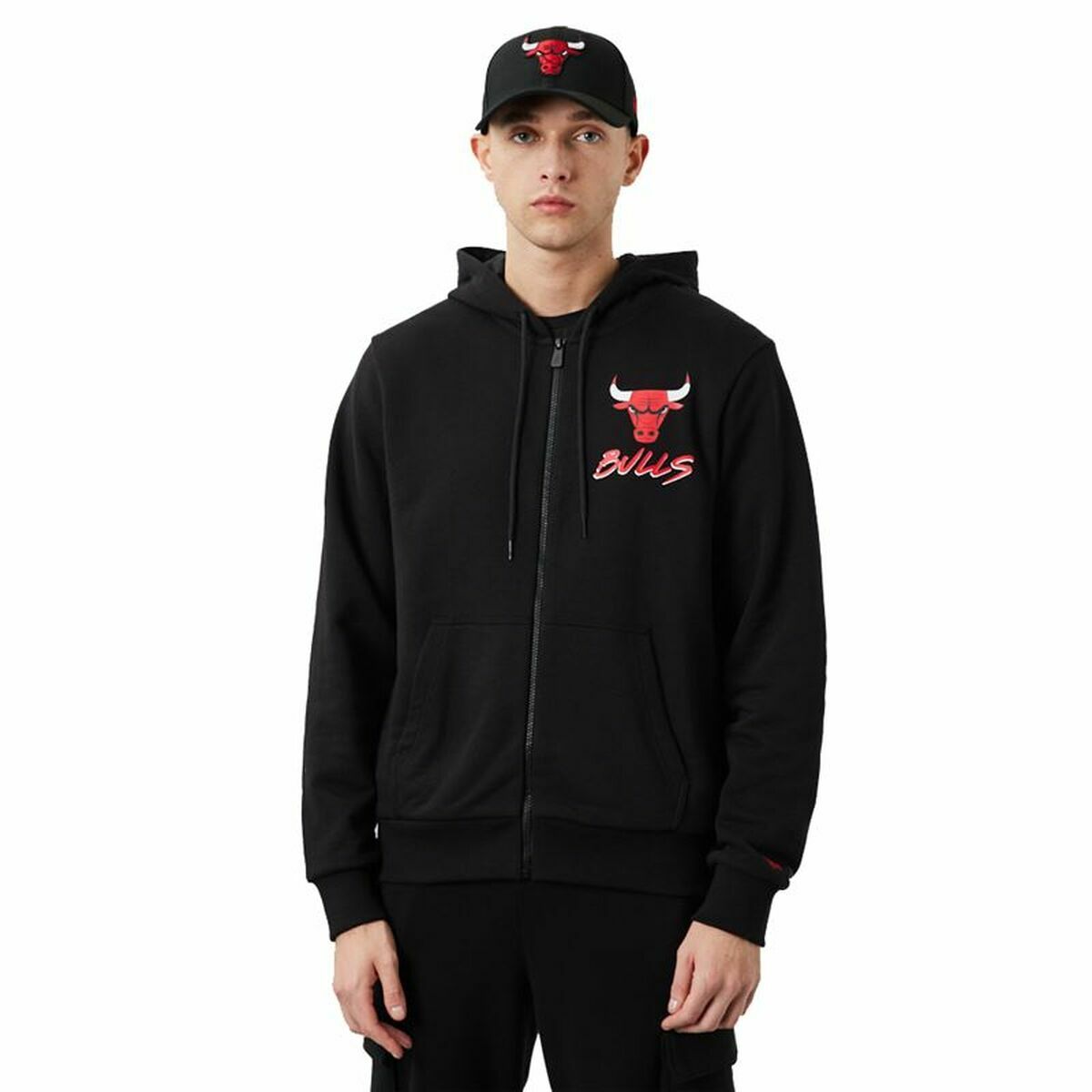 Men's Sports Jacket New Era Chicago Bulls Black/L
