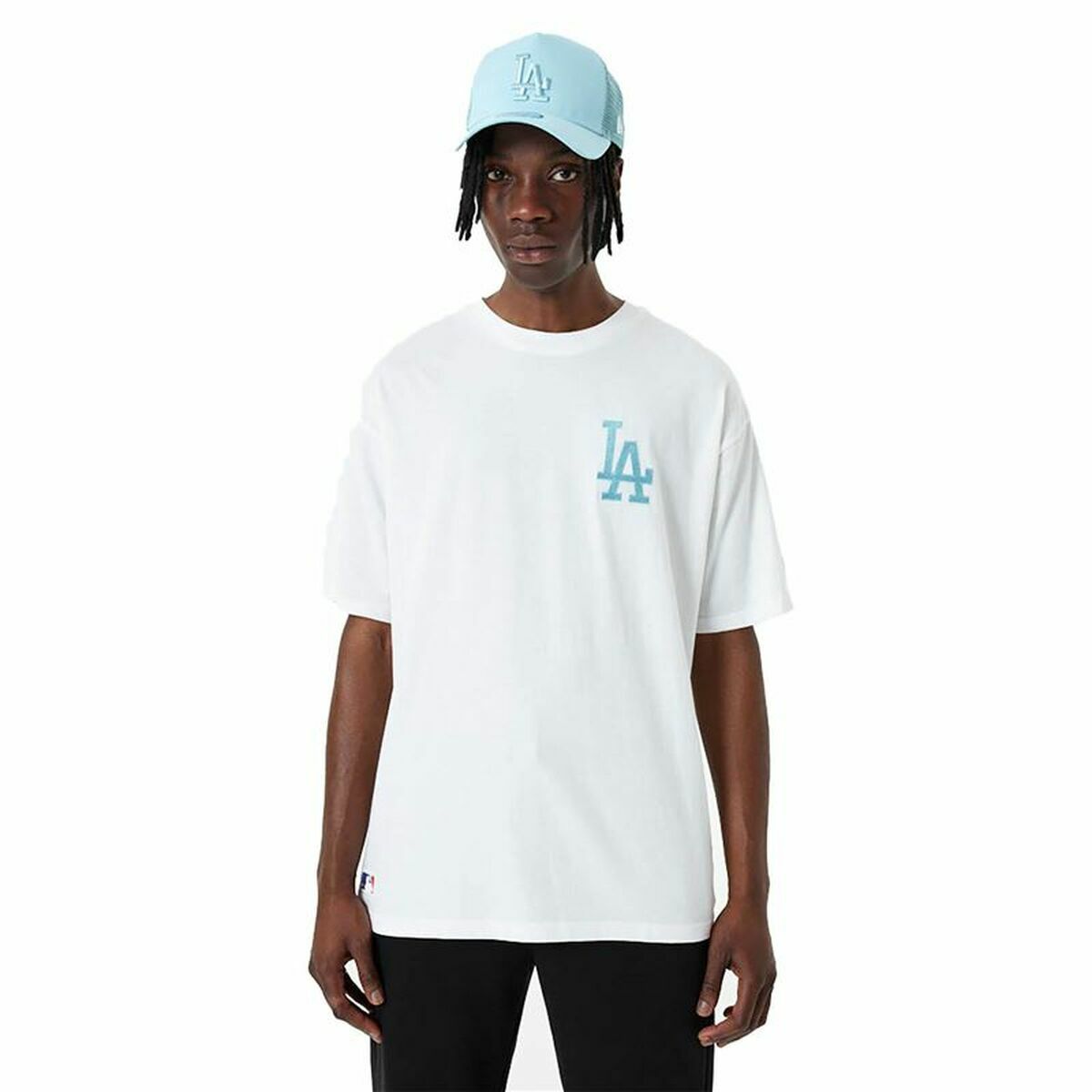 Basketball shirt New Era MLB League Essentials LA Dodgers White/S