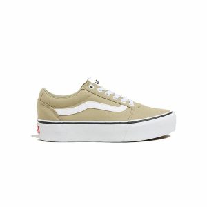 Women's casual trainers Vans Ward Platform Cnvs Elm Beige Light brown/36