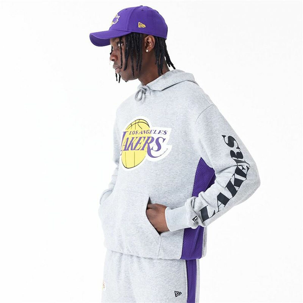 Men’s Hoodie New Era La Lakers NBA Grey/XL