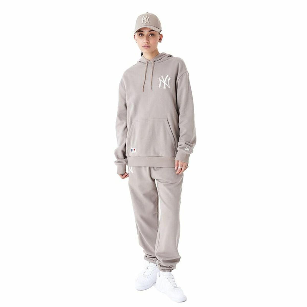 Women’s Hoodie New Era League Essential New York Brown/S