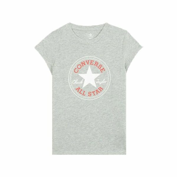 Child's Short Sleeve T-Shirt Converse Timeless Chuck Patch Dark grey/5-6 Years - Image 2