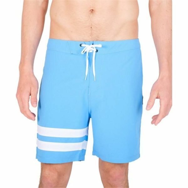 Men’s Bathing Costume Hurley Block Party 18" Sky blue/34