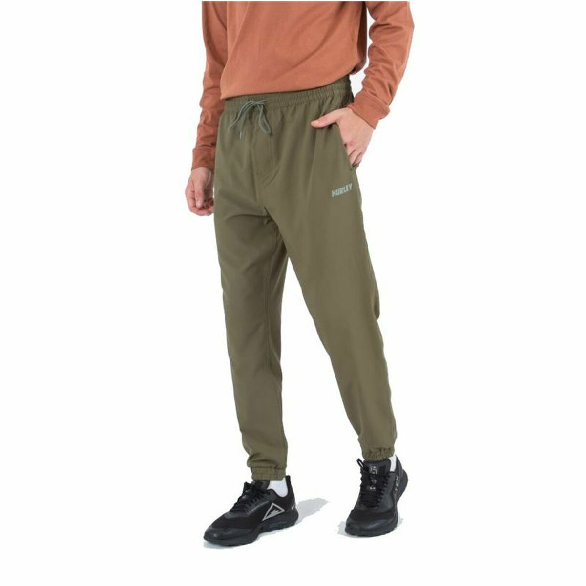 Long Sports Trousers Hurley Explorer Green Men/L