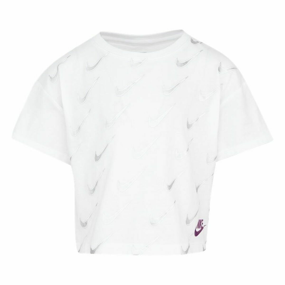 Child's Short Sleeve T-Shirt Nike Sb Icon White/5-6 Years