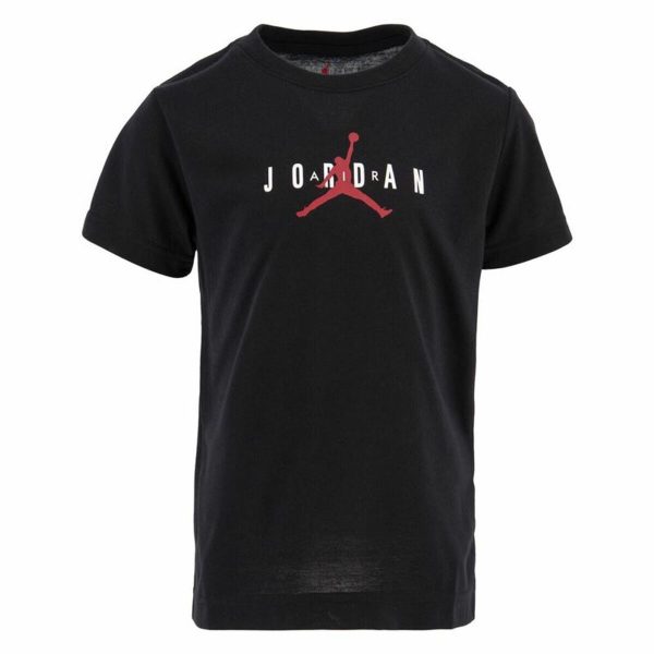 Child's Short Sleeve T-Shirt Jordan Jumpman Graphic Black/5-6 Years - Image 2