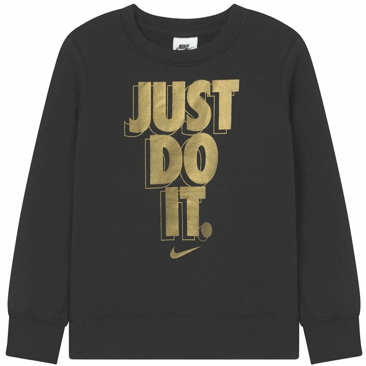 Children’s Sweatshirt without Hood Nike Gifting Black/5-6 Years