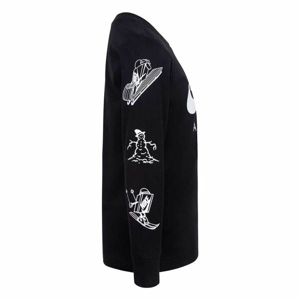 Children’s Sweatshirt without Hood Nike Snowboarding Black/5-6 Years - Image 4