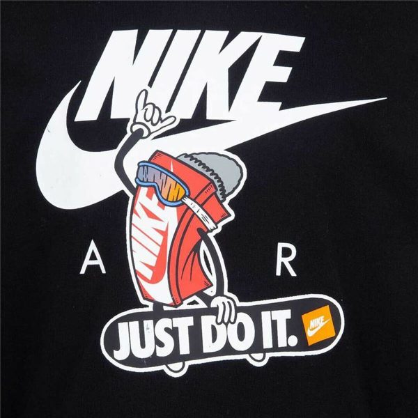 Children’s Sweatshirt without Hood Nike Snowboarding Black/5-6 Years - Image 6
