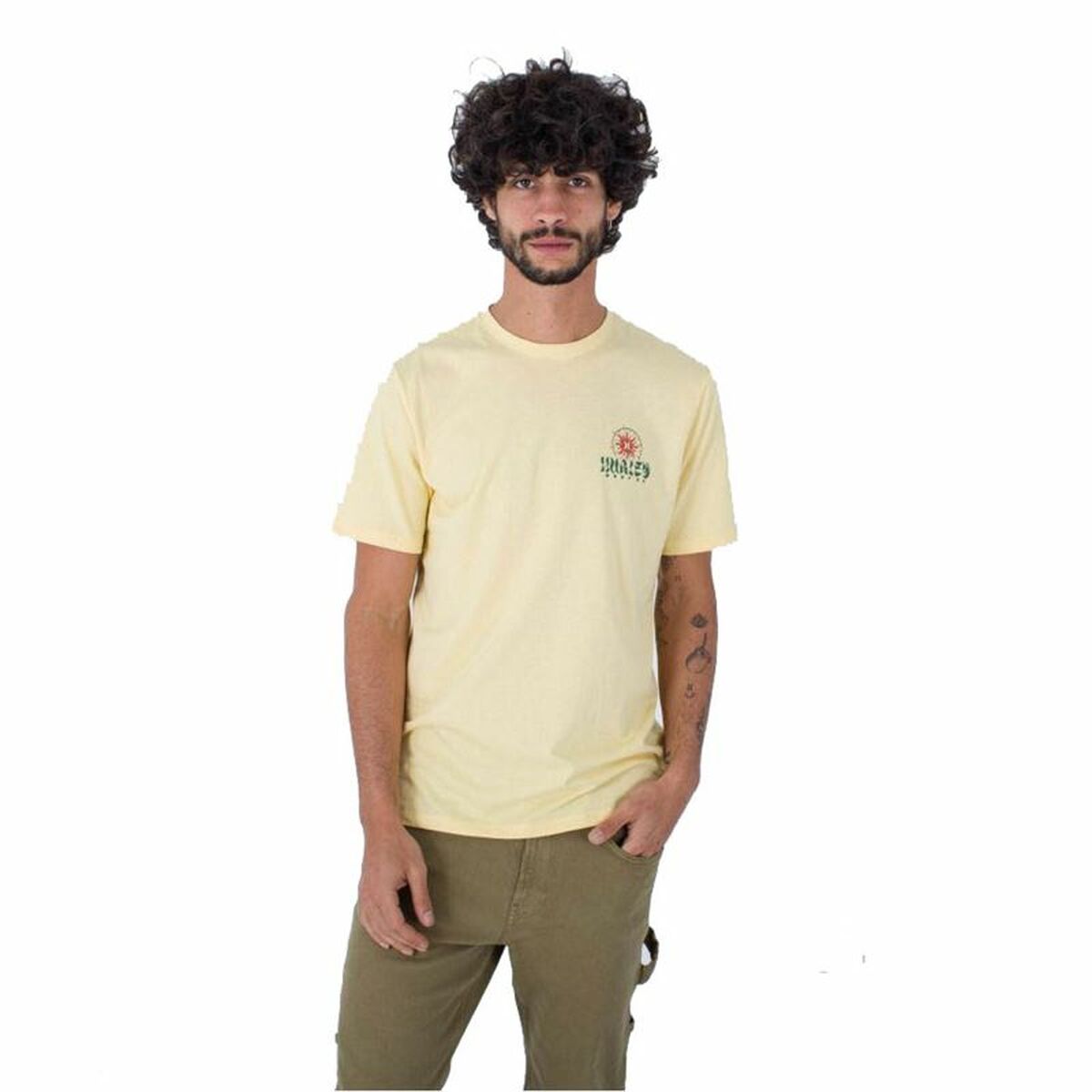 T-shirt Hurley Evd Exp Sun Is Shinning Yellow Men/S
