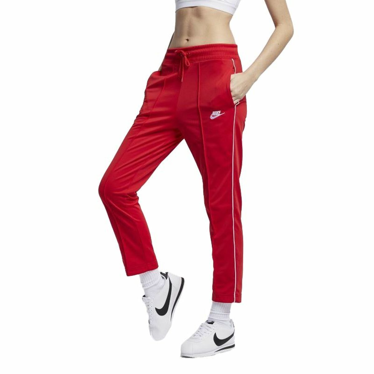 Adult's Tracksuit Bottoms Nike Sportswear Heritage Lady Crimson Red/XS