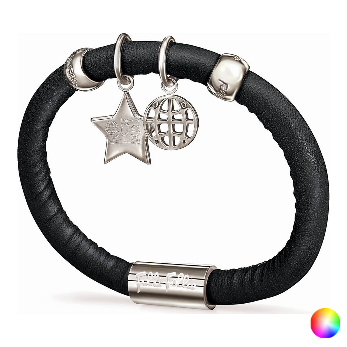 Ladies' Bracelet Folli Follie 1B13F046 16 cm/Violet