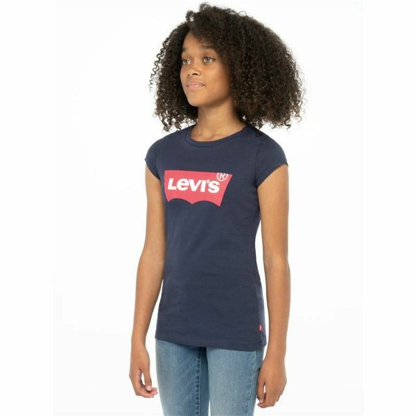 Child's Short Sleeve T-Shirt Levi's Batwing Dark blue/16 Years