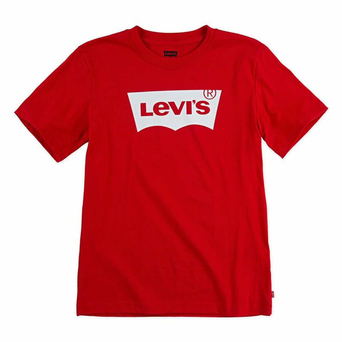 Child's Short Sleeve T-Shirt Levi's Batwing B Red/2 Years