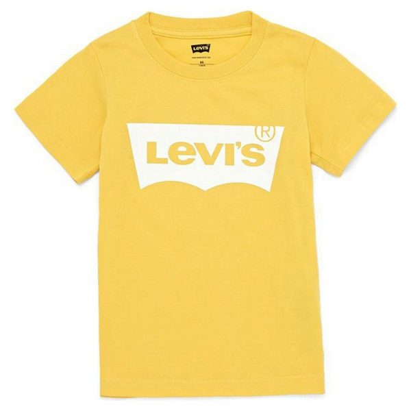 Child's Short Sleeve T-Shirt Levi's Batwing Yellow/4 Years
