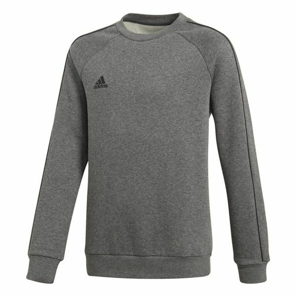 Children’s Sweatshirt without Hood Adidas Core 18 Dark grey/5-6 Years - Image 4