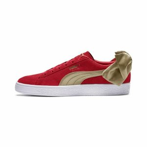 Women's casual trainers Puma Sportswear Suede Bow Varsity Red/36