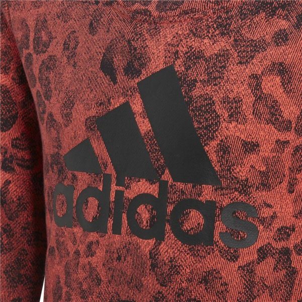 Women’s Sweatshirt without Hood Adidas YG Crew Sweat Salmon/5-6 Years - Image 3