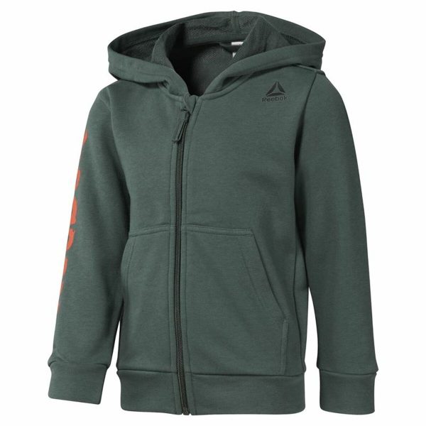 Children's Sports Jacket Reebok Elements Full Green/5-6 Years - Image 2