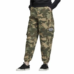 Adult's Tracksuit Bottoms Adidas Originals Camo Lady Dark green/34
