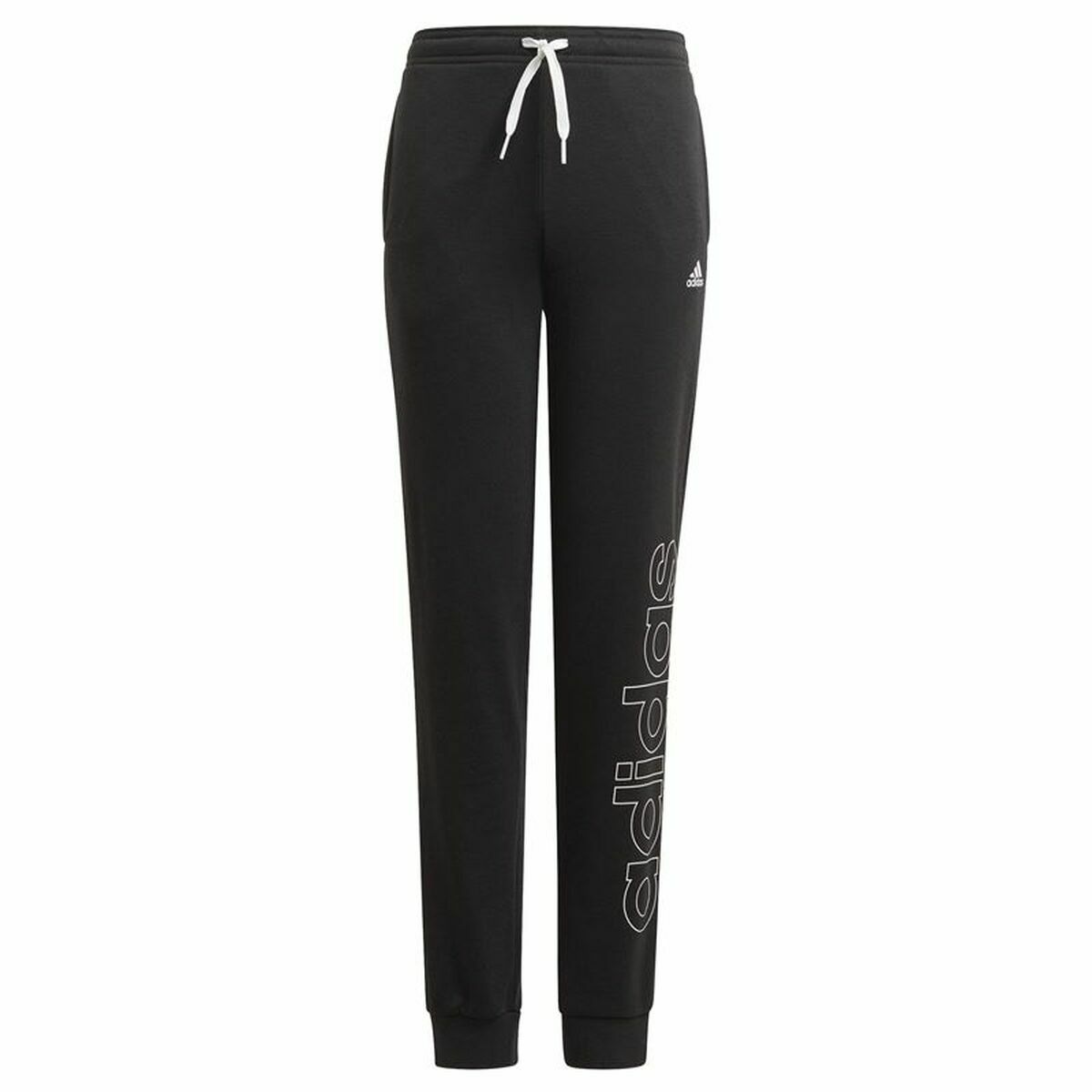 Children's Tracksuit Bottoms Adidas  Essentials French Terry Black/7-8 Years