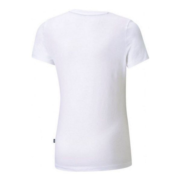 Child's Short Sleeve T-Shirt Puma ESS Logo Tee White/5-6 Years - Image 3