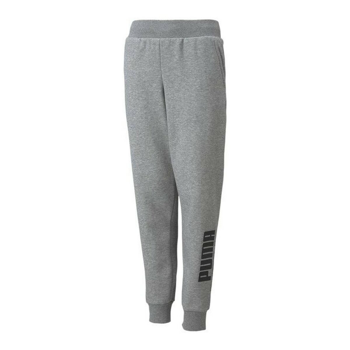Children's Tracksuit Bottoms Puma Power Logo Grey/5-6 Years