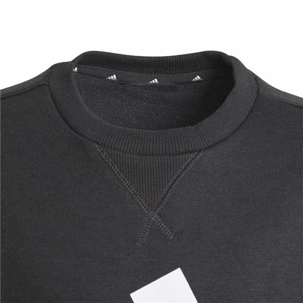 Children’s Sweatshirt without Hood Adidas Essentials Black/5-6 Years - Image 5