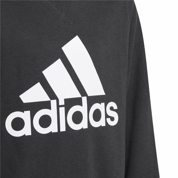 Children’s Sweatshirt without Hood Adidas Essentials Black/5-6 Years - Image 4