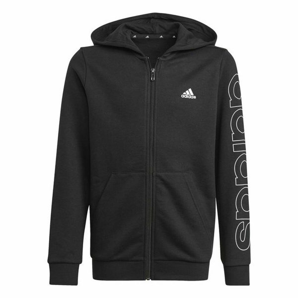 Children's Sports Jacket Adidas Essentials  Black/5-6 Years - Image 2