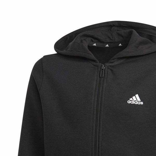 Children's Sports Jacket Adidas Essentials  Black/5-6 Years - Image 4