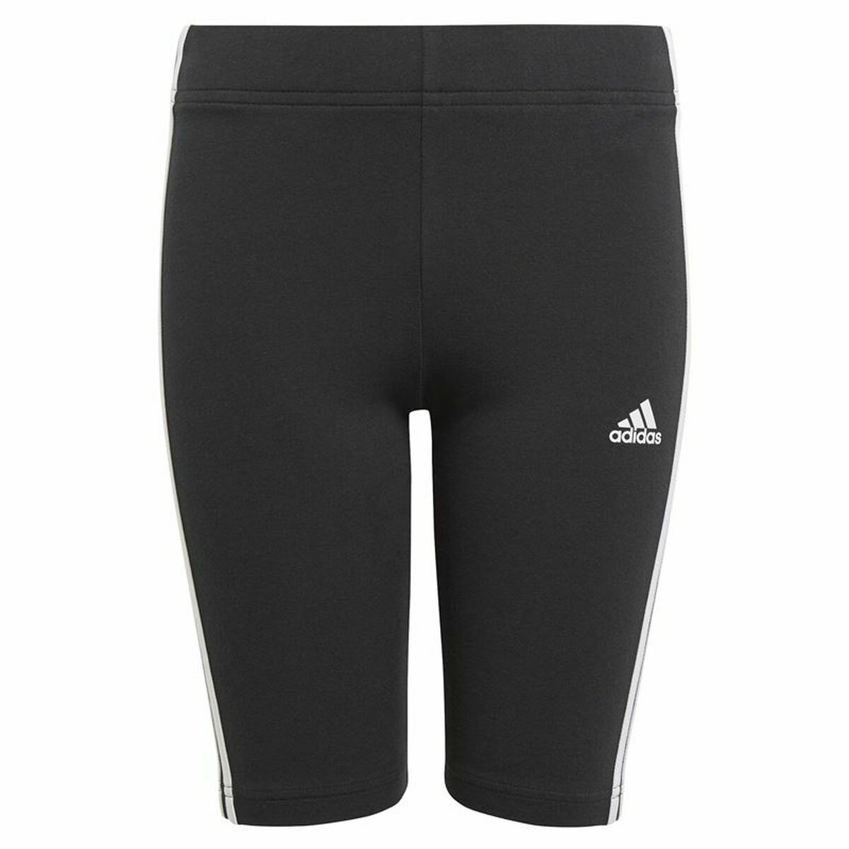 Sports Leggings for Children Adidas Essentials 3 Stripes Black/5-6 Years