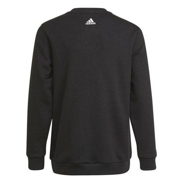 Children’s Sweatshirt Adidas Essentials Logo K Black/5-6 Years - Image 3