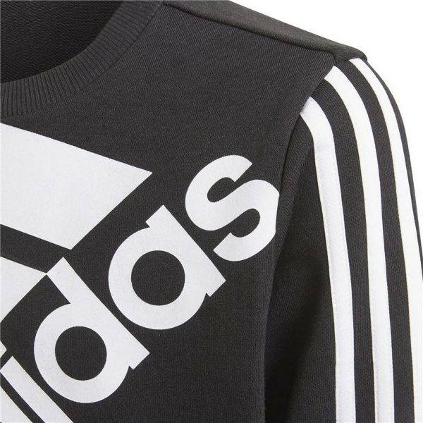 Children’s Sweatshirt Adidas Essentials Logo K Black/5-6 Years - Image 4