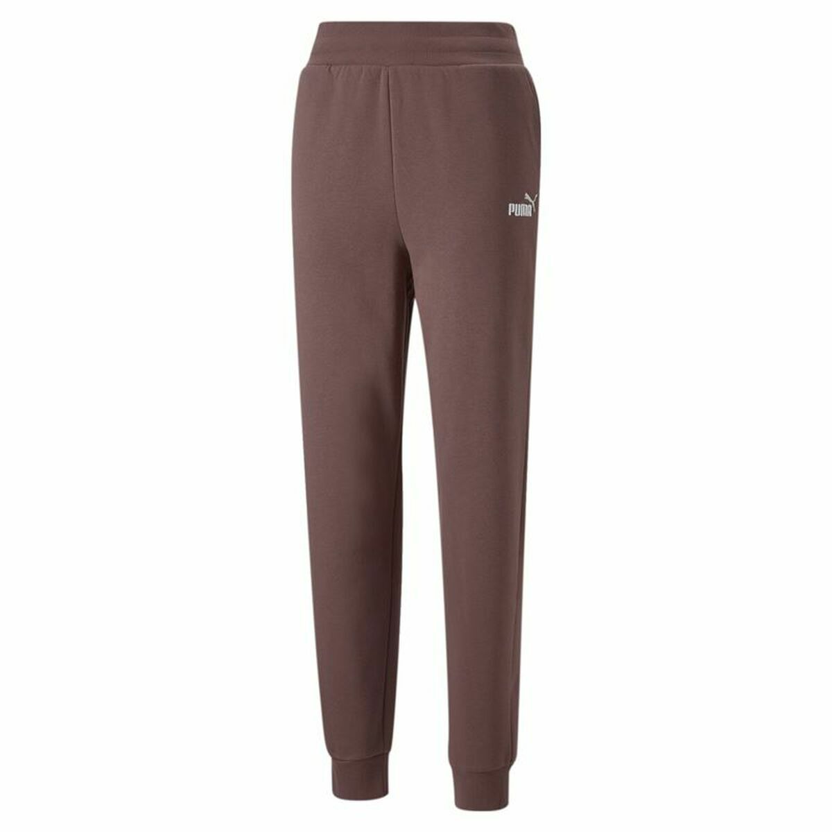 Adult's Tracksuit Bottoms Puma Ess+ Embroidery High-Waist Brown Lady/L