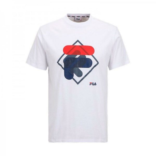 Child's Short Sleeve T-Shirt Fila FAT0340 10001 White/16 Years
