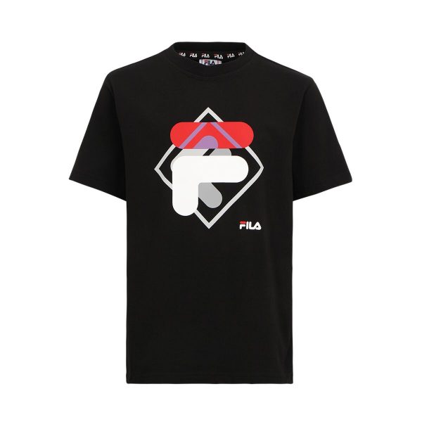 Child's Short Sleeve T-Shirt Fila  FAT0340 80010  Black/16 Years